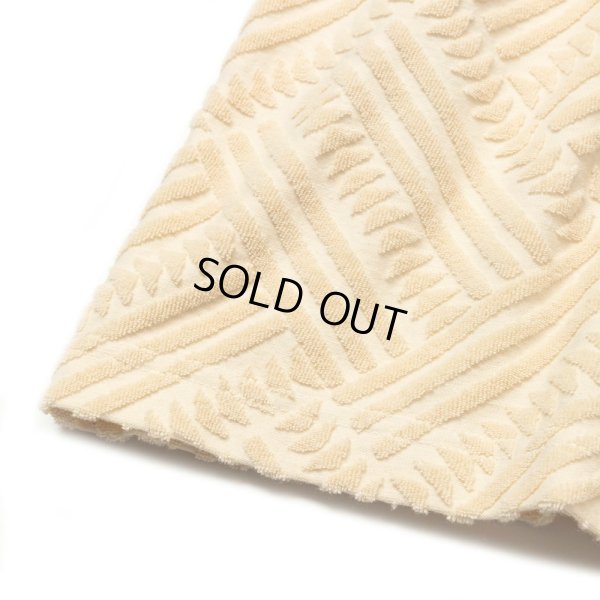 画像4: CALEE/PILE JACQUARD DROP SHOULDER CS（IVORY）［パイルジャガードカットソー-24春夏］
