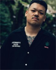 画像6: WACKO MARIA/舐達麻 / HIGH TIMES / 50'S OPEN COLLAR SHIRT（BLACK）［50'Sオープンカラーシャツ-24春夏］ (6)