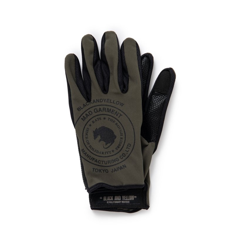 画像1: 【30%OFF】RATS/MC GLOVE（KHAKI）［モーターサイクルグローブ-24春夏］