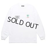 WACKO MARIA/舐達麻 / HIGH TIMES / LONG SLEEVE T-SHIRT（WHITE）［プリント長袖T-24春夏］