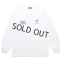 WACKO MARIA/舐達麻 / HIGH TIMES / LONG SLEEVE T-SHIRT（WHITE）［プリント長袖T-24春夏］