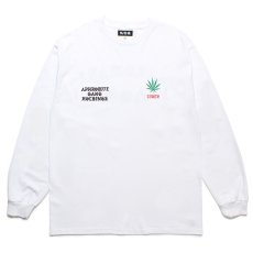 画像1: WACKO MARIA/舐達麻 / HIGH TIMES / LONG SLEEVE T-SHIRT（WHITE）［プリント長袖T-24春夏］ (1)