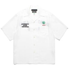 画像1: WACKO MARIA/舐達麻 / HIGH TIMES / 50'S OPEN COLLAR SHIRT（WHITE）［50'Sオープンカラーシャツ-24春夏］ (1)