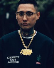 画像8: WACKO MARIA/舐達麻 / HIGH TIMES / SWEAT SHIRT（BLACK）［クルーネックスウェット-24春夏］ (8)
