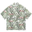 画像1: WACKO MARIA/HIGH TIMES / HAWAIIAN SHIRT（WHITE）［ハワイアンシャツ-24春夏］ (1)