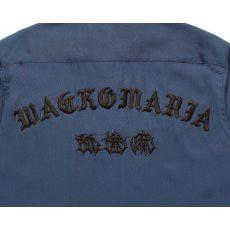 画像4: WACKO MARIA/舐達麻 / HIGH TIMES / 50'S OPEN COLLAR SHIRT（NAVY）［50'Sオープンカラーシャツ-24春夏］ (4)