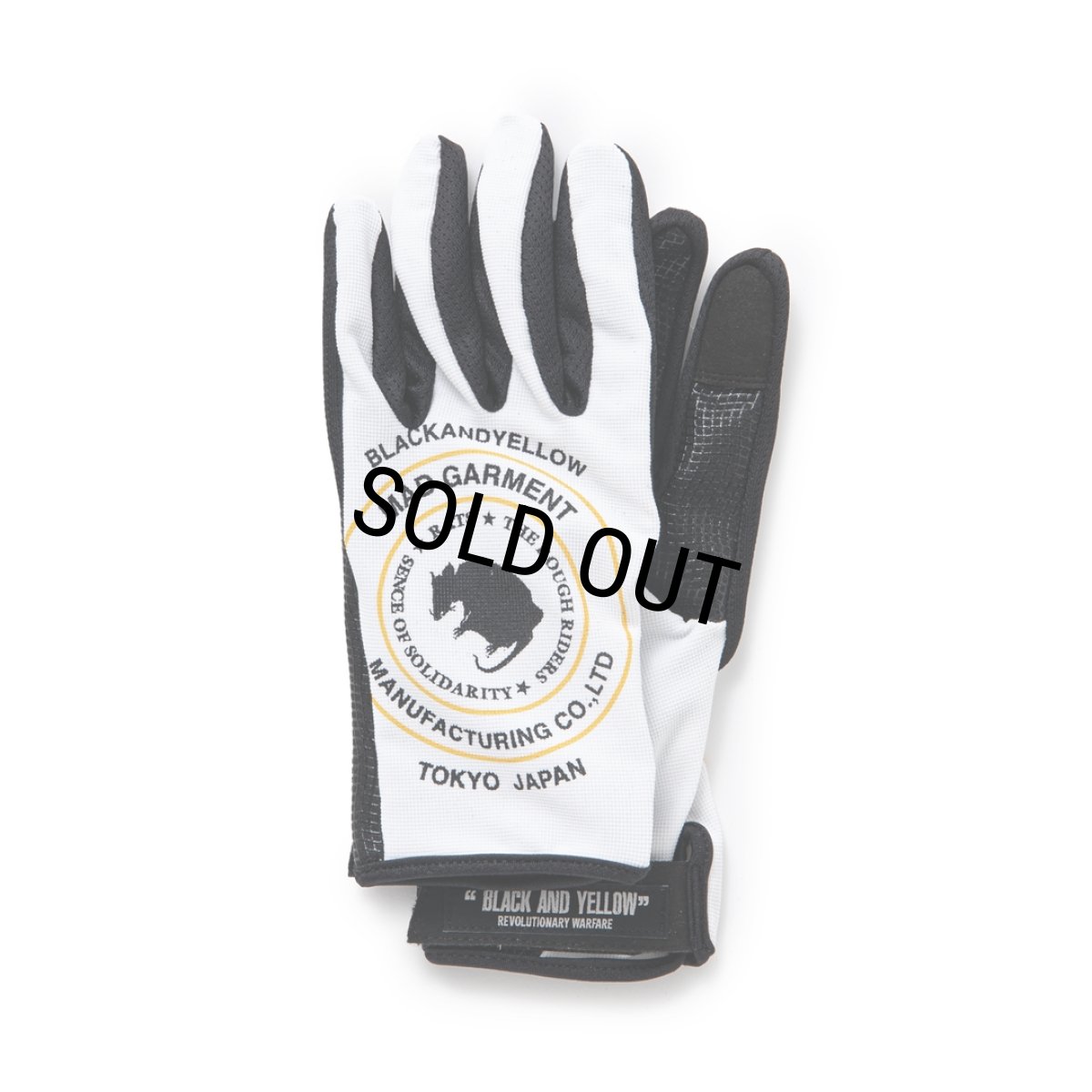 画像1: RATS/MC GLOVE（WHITE）［モーターサイクルグローブ-24春夏］ (1)