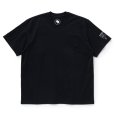 画像1: RATS/PACK TEE "CREW NECK REGULAR SILHOUETTE"（BLACK）［プリントポケT-24春夏］ (1)