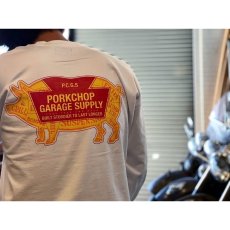 画像6: PORKCHOP/LOGO PORK L/S TEE（WHITE）［プリント長袖T-24春夏］ (6)