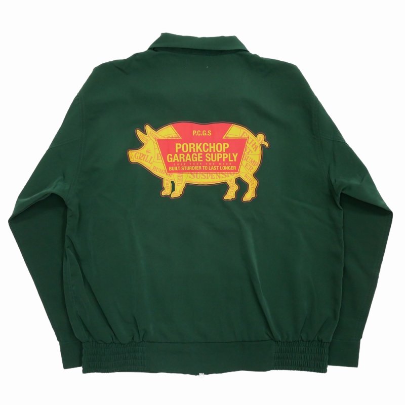 画像2: PORKCHOP/LOGO PORK LOOSE JKT（DARK GREEN）［ルーズJKT-24春夏］