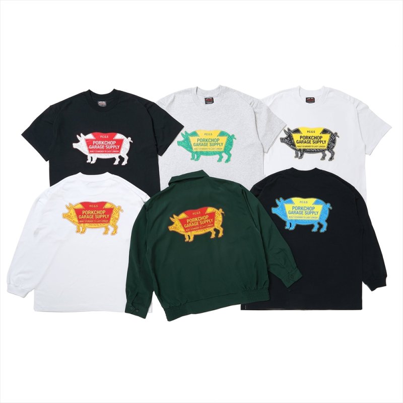 画像3: PORKCHOP/LOGO PORK TEE（GRAY）［プリントT-24春夏］