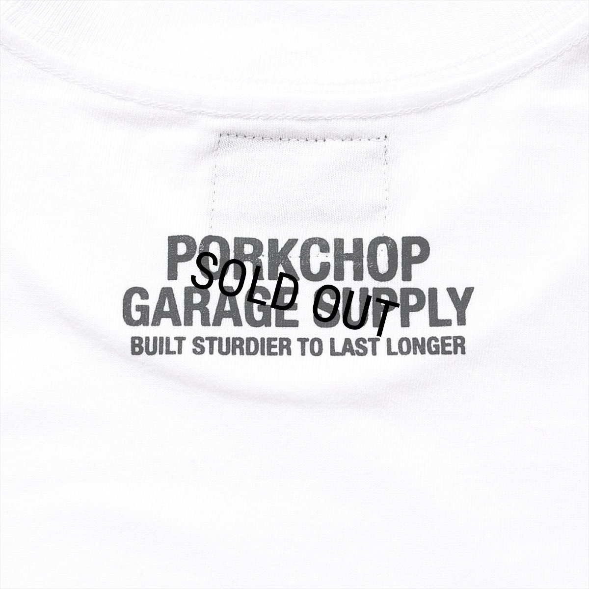 画像4: PORKCHOP/LOGO PORK TEE（WHITE）［プリントT-24春夏］ (4)