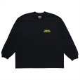 画像2: PORKCHOP/LOGO PORK L/S TEE（BLACK）［プリント長袖T-24春夏］ (2)