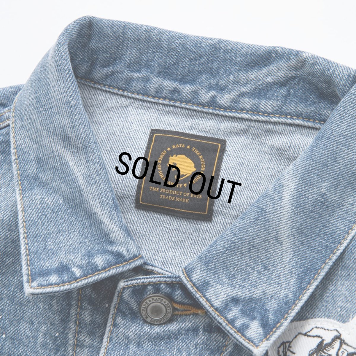 画像3: 【30%OFF】RATS/3RD TYPE PRINT DENIM JKT（INDIGO）［サードタイププリントデニムJKT-24春夏］ (3)