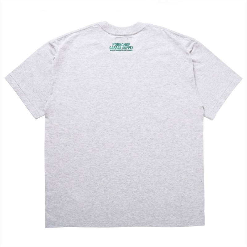 画像2: PORKCHOP/LOGO PORK TEE（GRAY）［プリントT-24春夏］
