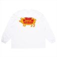 画像1: PORKCHOP/LOGO PORK L/S TEE（WHITE）［プリント長袖T-24春夏］ (1)