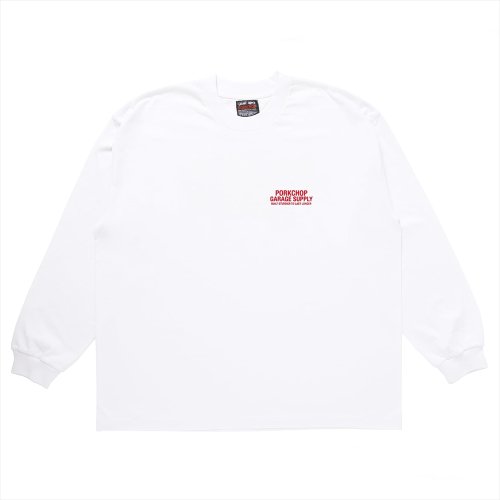 他の写真1: PORKCHOP/LOGO PORK L/S TEE（WHITE）［プリント長袖T-24春夏］