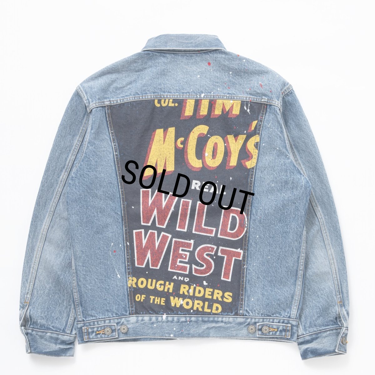 画像1: 【30%OFF】RATS/3RD TYPE PRINT DENIM JKT（INDIGO）［サードタイププリントデニムJKT-24春夏］ (1)