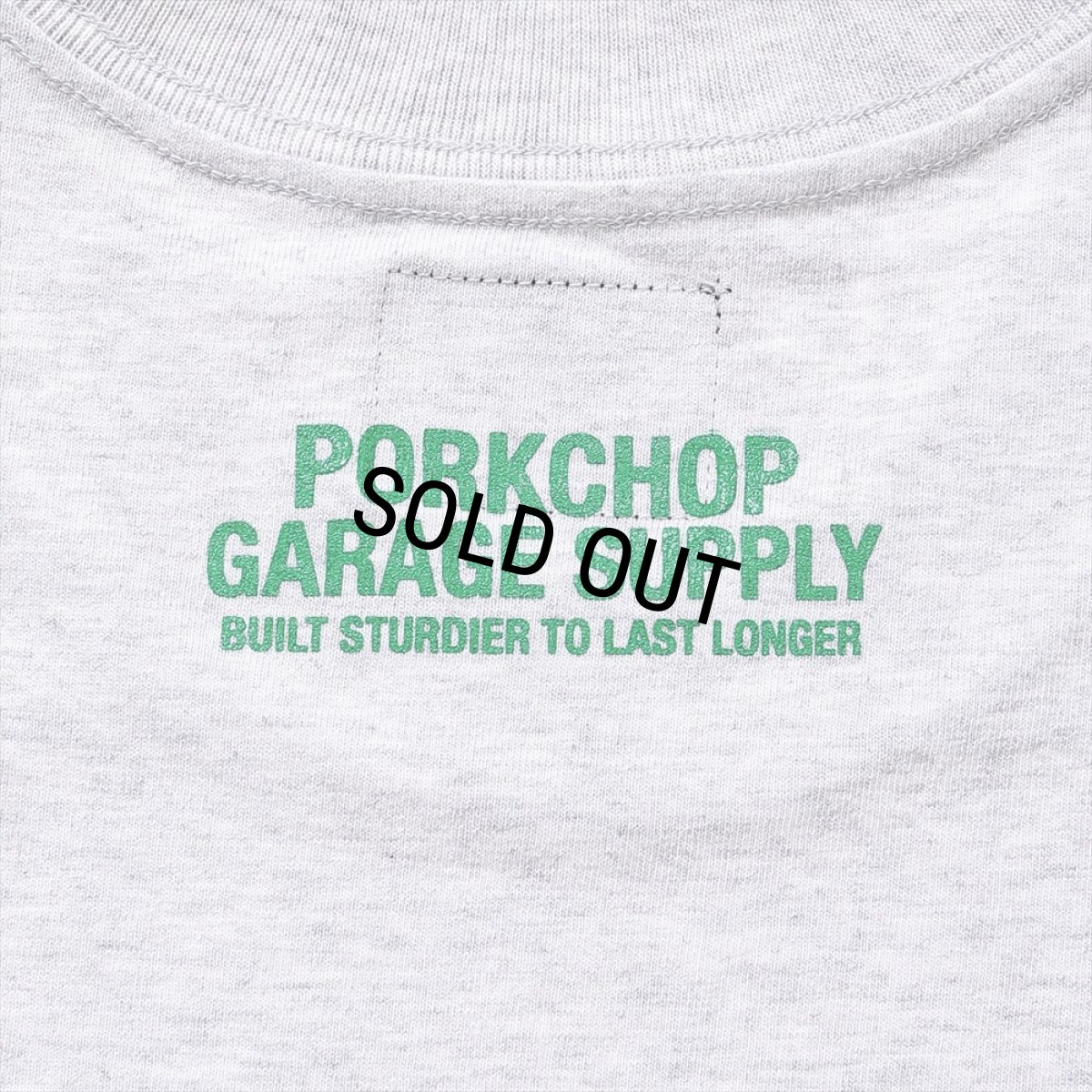 画像4: PORKCHOP/LOGO PORK TEE（GRAY）［プリントT-24春夏］ (4)