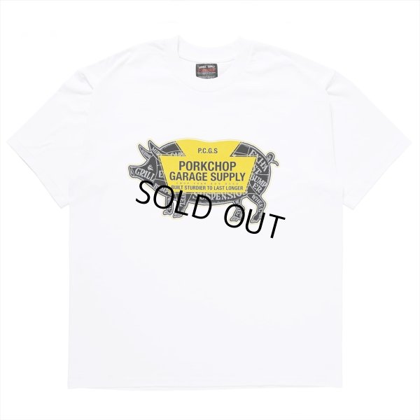 画像1: PORKCHOP/LOGO PORK TEE（WHITE）［プリントT-24春夏］