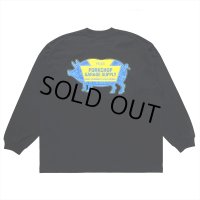 PORKCHOP/LOGO PORK L/S TEE（BLACK）［プリント長袖T-24春夏］