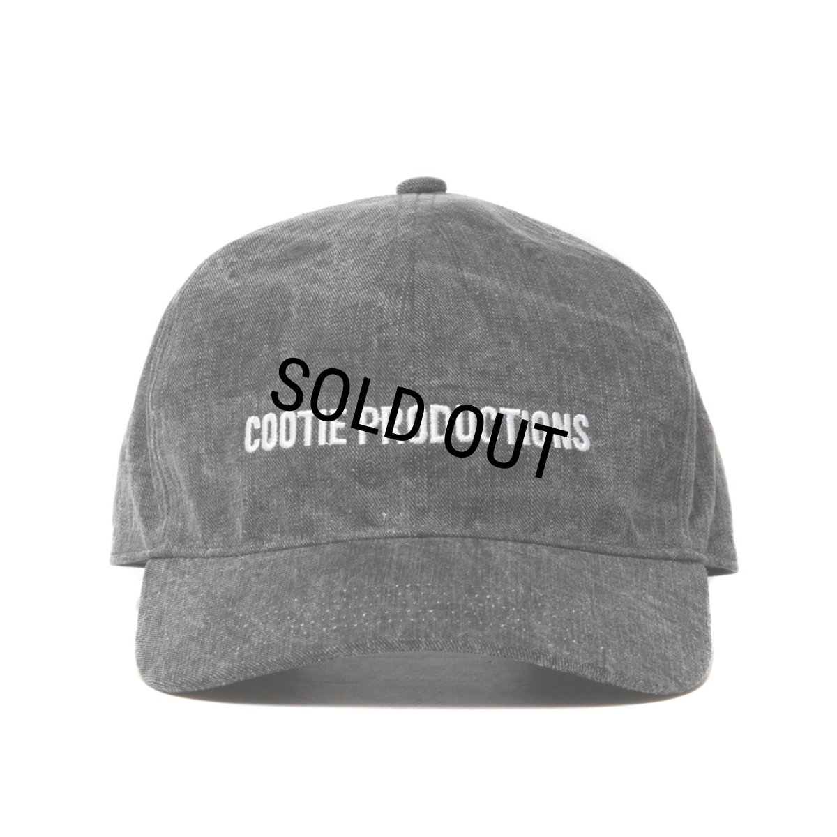 画像1: COOTIE PRODUCTIONS/Pigment Coating Twill 6 Panel Cap（Black/White）［ピグメント6パネルキャップ-24春夏］ (1)