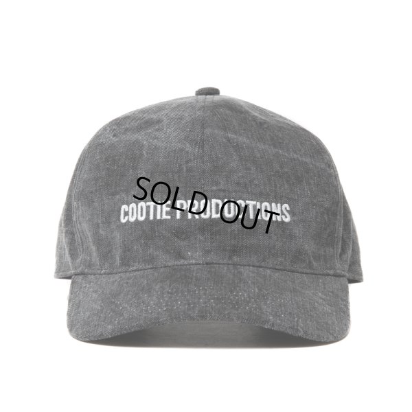 画像1: COOTIE PRODUCTIONS/Pigment Coating Twill 6 Panel Cap（Black/White）［ピグメント6パネルキャップ-24春夏］