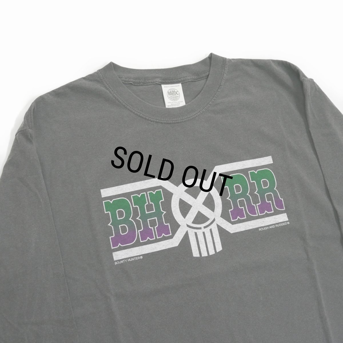 画像3: ROUGH AND RUGGED/RR × BH LS（BLACK）［プリント長袖T-24春夏］ (3)