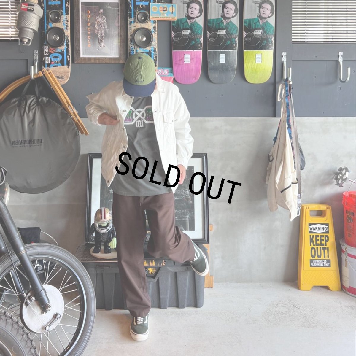 画像5: ROUGH AND RUGGED/STAMP（GREEN）［6パネルキャップ-24春夏］ (5)