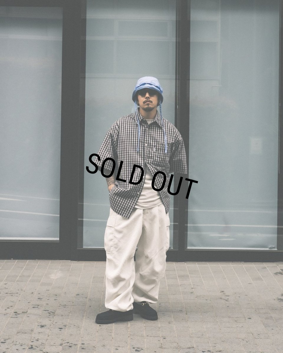 画像3: COOTIE PRODUCTIONS/Dobby Check S/S Shirt（Black）［ドビーチェックシャツ-24春夏］ (3)