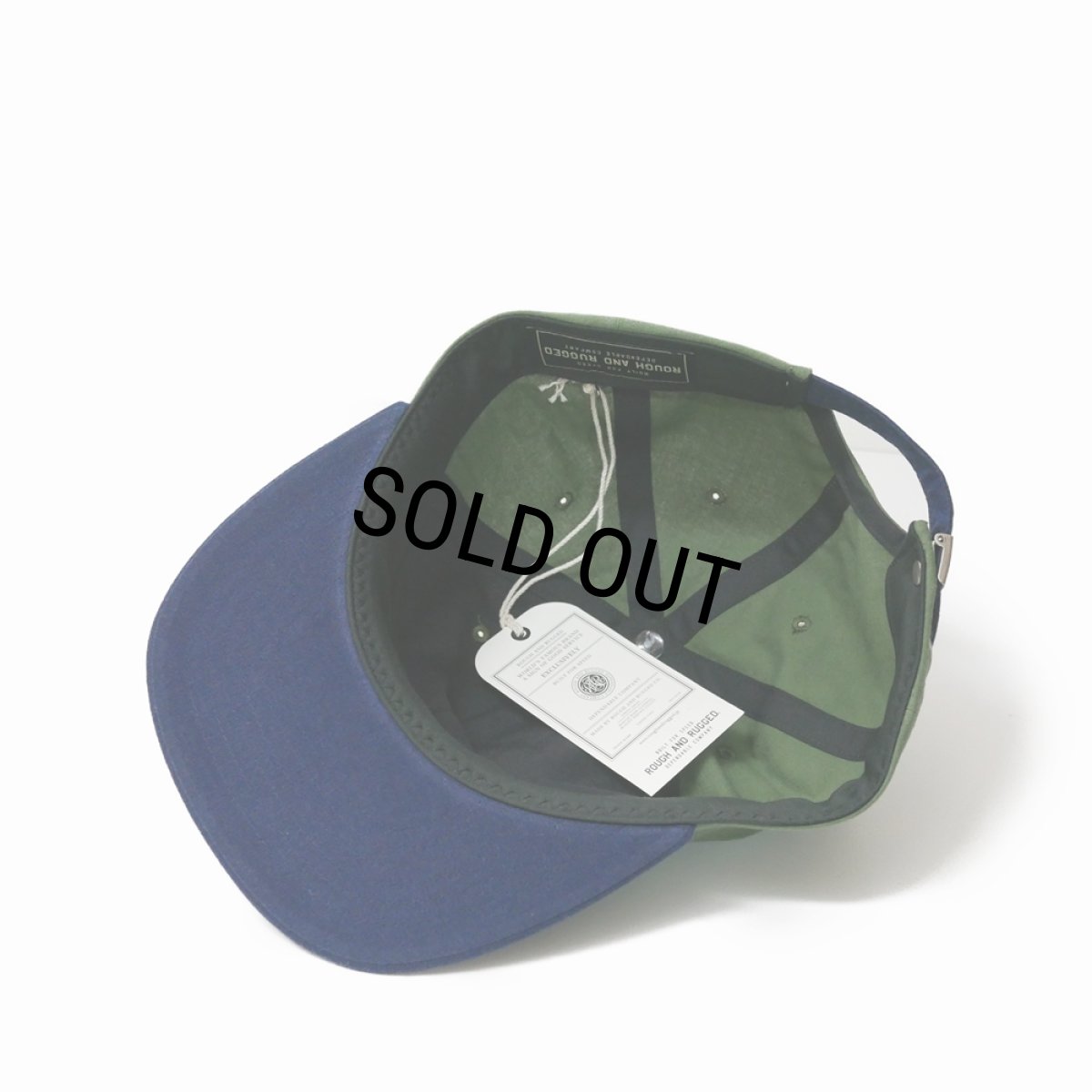 画像4: ROUGH AND RUGGED/STAMP（GREEN）［6パネルキャップ-24春夏］ (4)