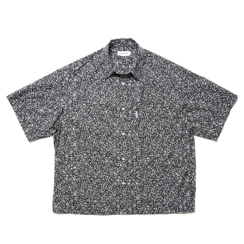 画像1: COOTIE PRODUCTIONS/Allover Printed Broad S/S Shirt（Black）［総柄ブロードシャツ-24春夏］