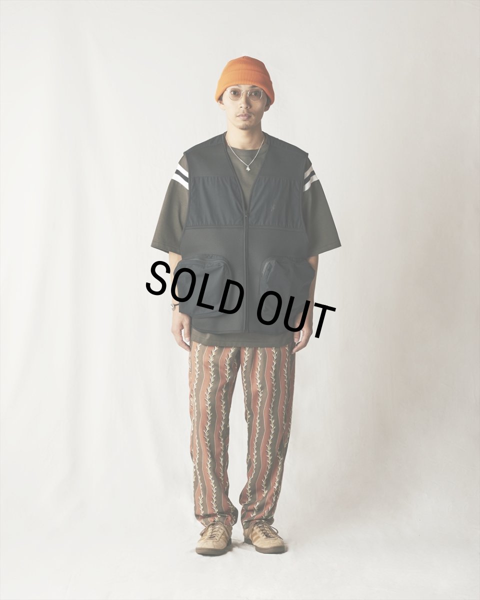 画像2: 【40%OFF】CALEE/R/P ZIGZAG STRIPE EASY TROUSERS（BROWN）［ジグザグストライプイージートラウザース-24春夏］ (2)