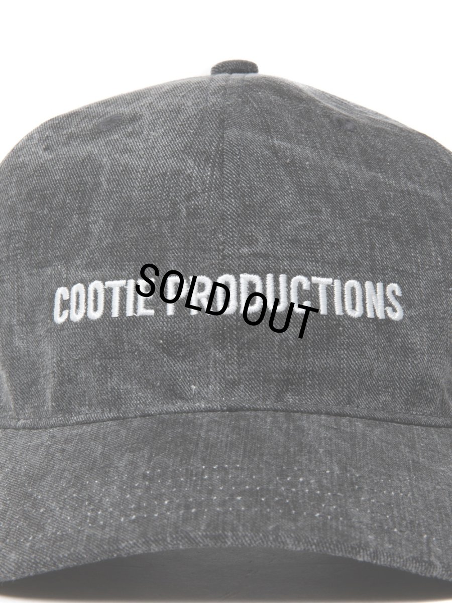 画像4: COOTIE PRODUCTIONS/Pigment Coating Twill 6 Panel Cap（Black/White）［ピグメント6パネルキャップ-24春夏］ (4)