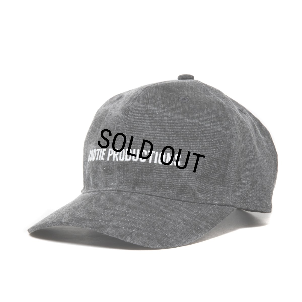 画像2: COOTIE PRODUCTIONS/Pigment Coating Twill 6 Panel Cap（Black/White）［ピグメント6パネルキャップ-24春夏］ (2)