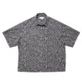 COOTIE PRODUCTIONS/Allover Printed Broad S/S Shirt（Black）［総柄ブロードシャツ-24春夏］
