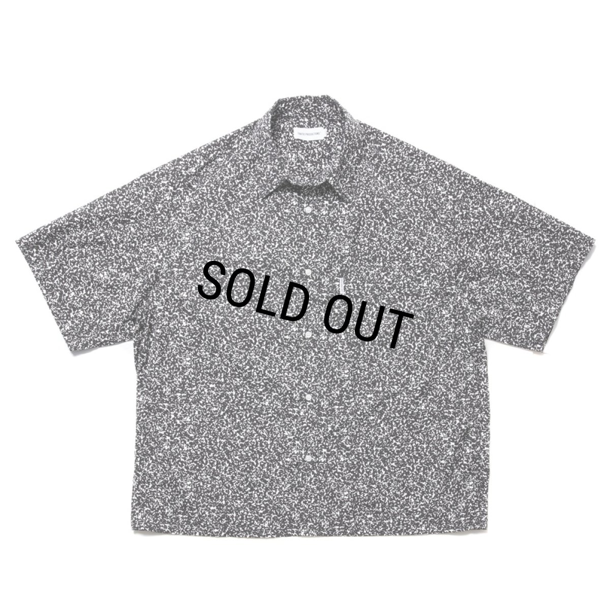 画像1: COOTIE PRODUCTIONS/Allover Printed Broad S/S Shirt（Black）［総柄ブロードシャツ-24春夏］ (1)