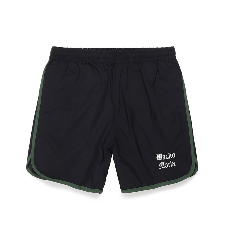画像1: WACKO MARIA/ATHLETIC SHORTS（BLACK）［アスレチックショーツ-24春夏］