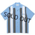 WACKO MARIA/SWITCHING 50'S OPEN COLLAR SHIRT（BLUE）［スイッチング50'Sオープンカラーシャツ-24春夏］