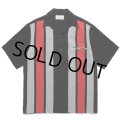 WACKO MARIA/SWITCHING 50'S OPEN COLLAR SHIRT（BLACK）［スイッチング50'Sオープンカラーシャツ-24春夏］