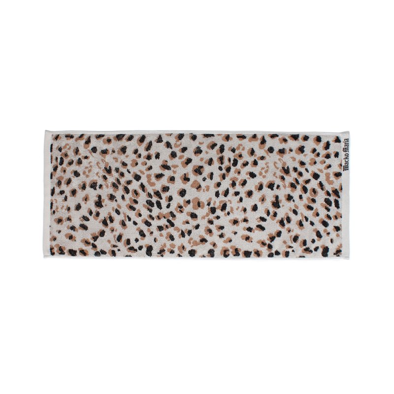 画像1: WACKO MARIA/LEOPARD JACQUARD TOWEL（SMALL）（GRAY）［レオパードジャガードタオル-24春夏］