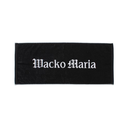 他の写真1: WACKO MARIA/LOGO JACQUARD TOWEL（SMALL）（BLACK）［ロゴジャガードタオル-24春夏］