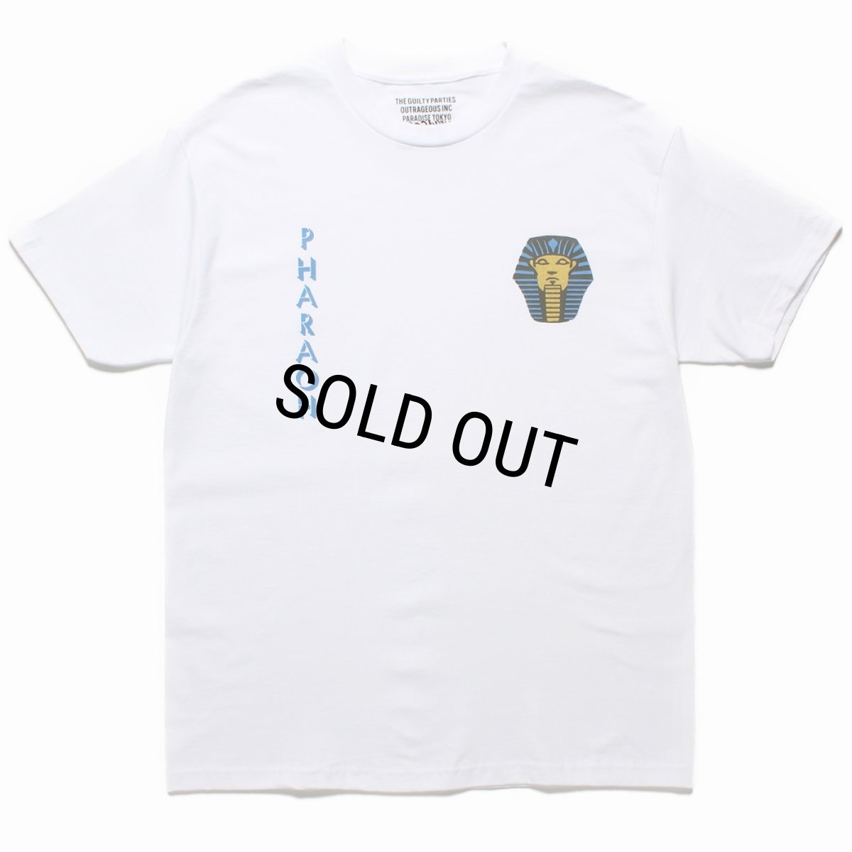 画像1: WACKO MARIA/T-SHIRT（WHITE）［プリント+刺繍T-24春夏］ (1)