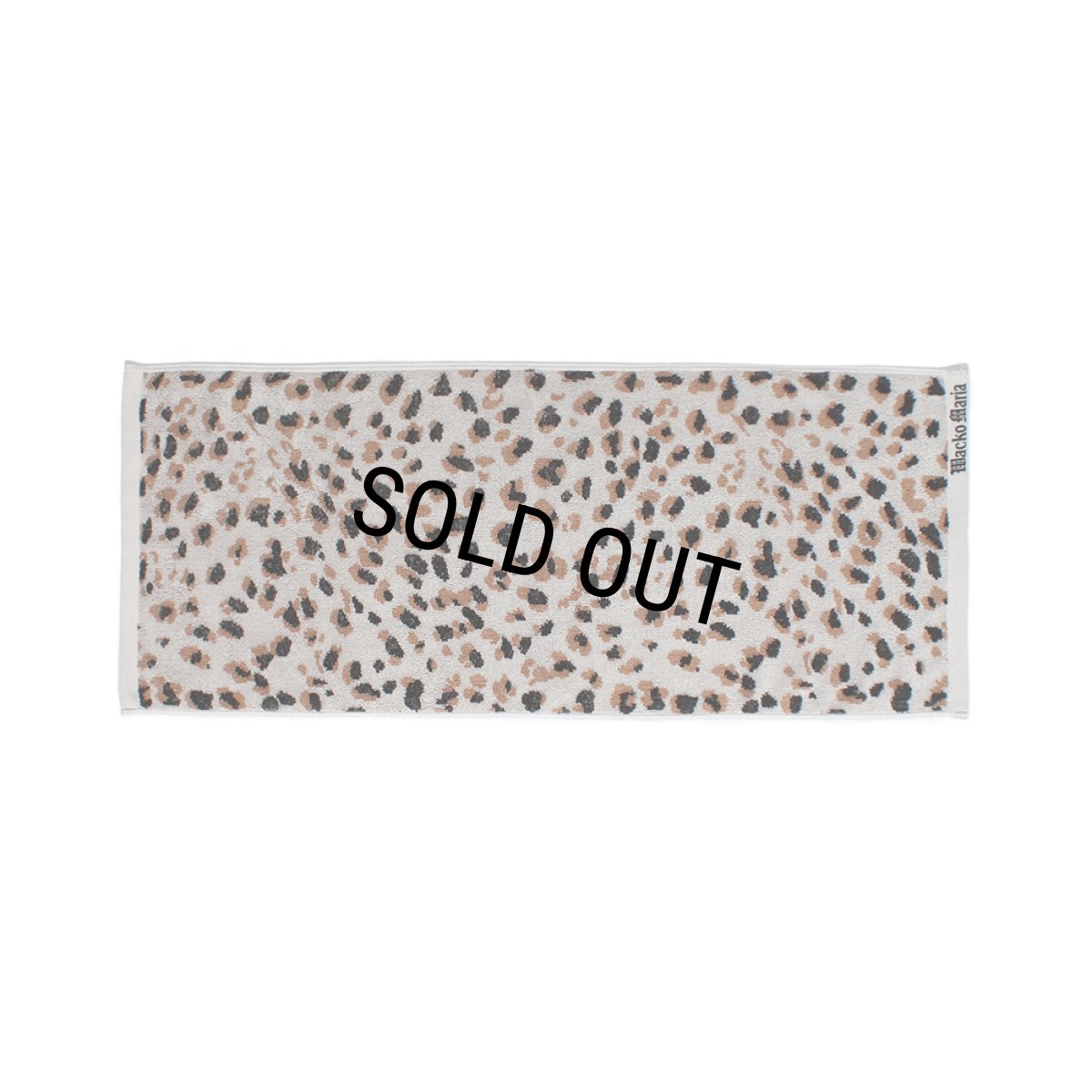 画像1: WACKO MARIA/LEOPARD JACQUARD TOWEL（SMALL）（GRAY）［レオパードジャガードタオル-24春夏］ (1)