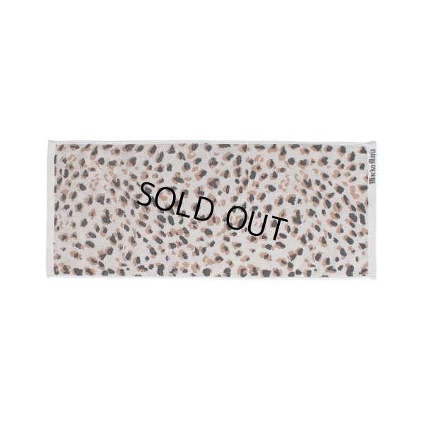 画像1: WACKO MARIA/LEOPARD JACQUARD TOWEL（SMALL）（GRAY）［レオパードジャガードタオル-24春夏］