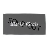 WACKO MARIA/LOGO JACQUARD TOWEL（LARGE）（BLACK）［ロゴジャガードタオル-24春夏］