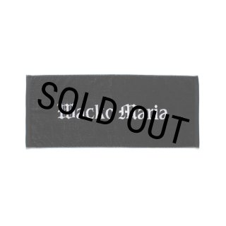 WACKO MARIA/LOGO JACQUARD TOWEL（SMALL）（BLACK）［ロゴジャガード