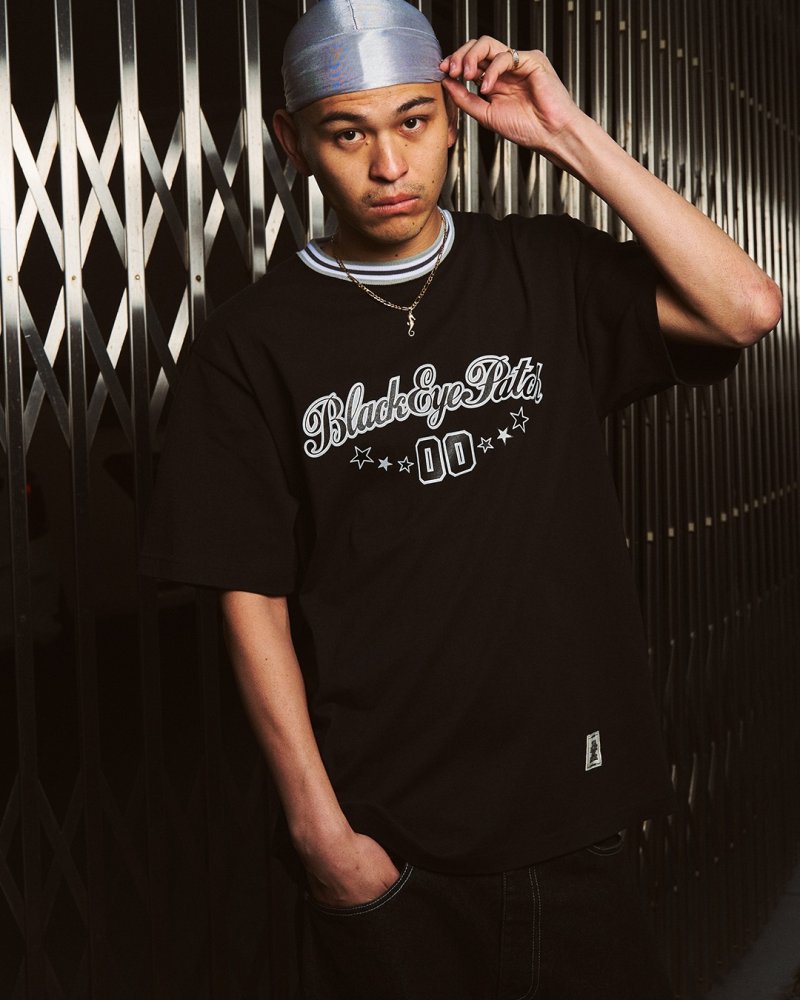 画像3: BlackEyePatch/SPORTY SCRIPT LOGO TEE（BLACK）