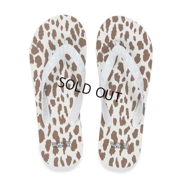 画像1: WACKO MARIA/HAYN / LEOPARD BEACH SANDALS（BROWN）［レオパードビーチサンダル-23春夏］
