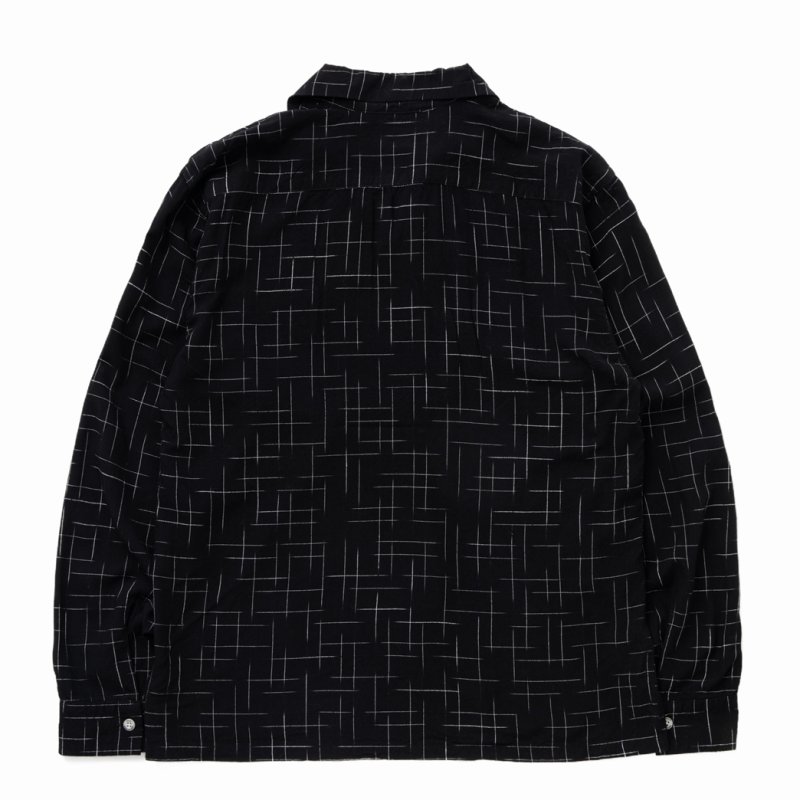 画像2: RATS/KASURI RAYON SHIRT（BLACK）［カスリレーヨンシャツ-24春夏］